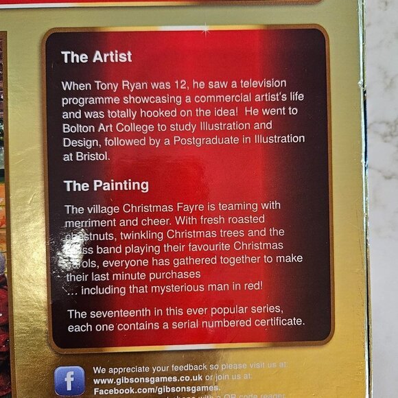 Gibsons Secret Santa Christmas 2019 Limited Edition Tony Ryan Jigsaw Puzzle, 1K - Picture 11 of 15